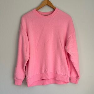 American Eagle Outfitters Pink Crew Neck Sweater